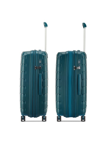 Roncato Skyline 2.0 4 Rollen Kofferset 3-teilig mit Dehnfalte in verde bottiglia