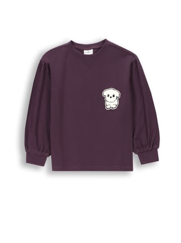 Coccodrillo T-Shirt mit langen Ärmeln in violett