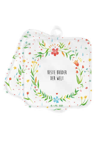 Mr. & Mrs. Panda Topfuntersetzer Brüder mit Spruch in Keine Angabe