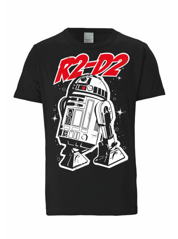 Logoshirt T-Shirt Star Wars - R2-D2 in schwarz