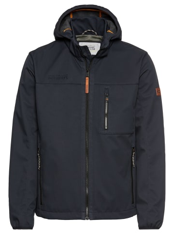 Camel Active Softshell Jacke mit abnehmbarer Kapuze in Dunkelblau