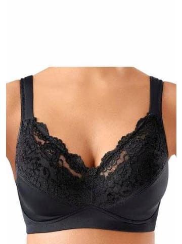 PETITE FLEUR Soft-BH in weiß+schwarz