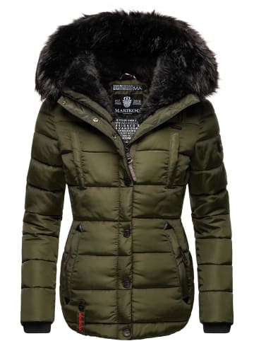 Marikoo Steppjacke Lotusblüte in Olive