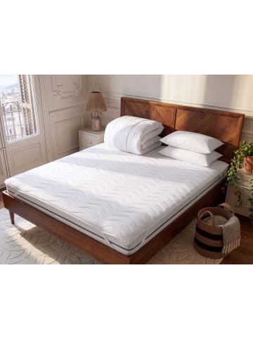 Beliani Topper FRESHGUARD MICRO in Weiß - (W) 180 x (H) 1 x (L) 200 cm