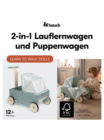 Hauck Lauflernwagen 2-in-1 Puppen- und