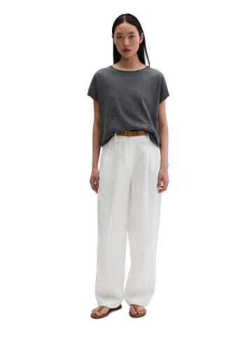 Marc O'Polo Ärmelloser Feinstrick-Pullover loose in Oxide Grey