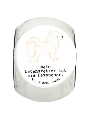 Mr. & Mrs. Panda Dose Havaneser Lebensretter mit Spruch in Weiß
