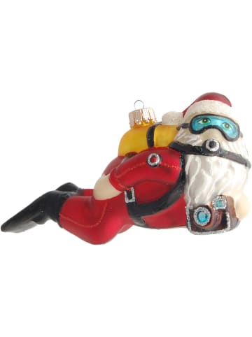 Krebs Glas Lauscha Baumschmuck-Glasornament in Rot