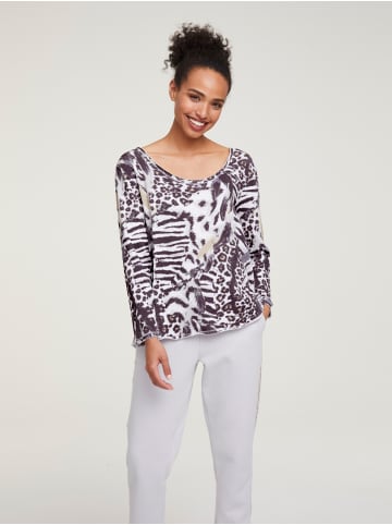 Heine Druck-Shirt in hellgrau-offwhite