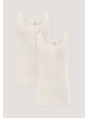 Hessnatur Athletic Shirt Fitted 2er Pack in natur
