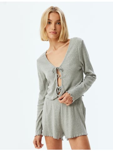 KOTON Shorts in Grau Melange