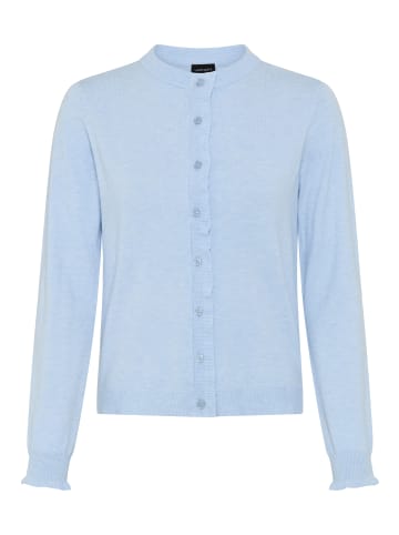 Laura Scott Strickjacke in hellblau mélange