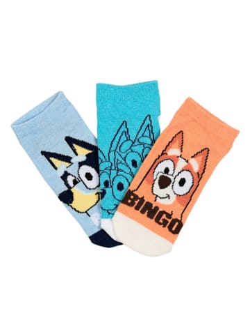 Bluey Bingo Kinder Sneaker Socken 6er Pack in Mehrfarbig