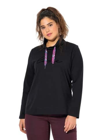 Ulla Popken Sweatshirt in schwarz