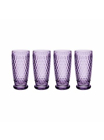 Villeroy & Boch 4er Set Longdrinkgläser Boston Coloured 400 ml in Lavender