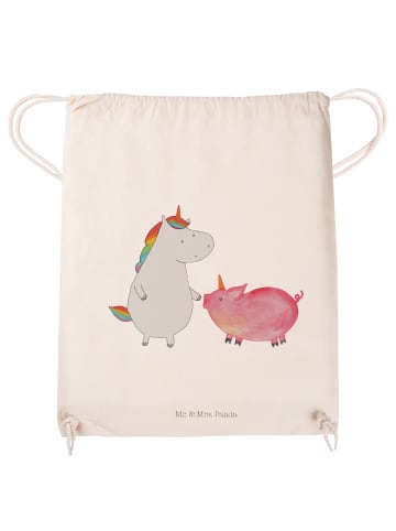 Mr. & Mrs. Panda Stoffbeutel Einhorn Schwein ohne Spruch in Creme