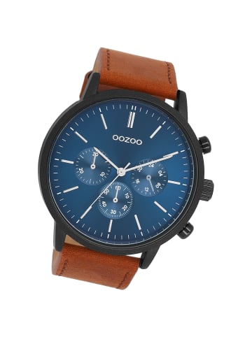Oozoo Analog-Armbanduhr Oozoo Timepieces braun extra groß (ca. 50mm)