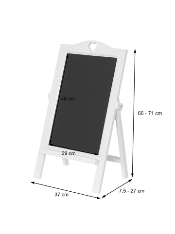 MCW Werbetafel E51 im Shabby-Look, Weiß