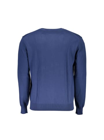 La Martina Blauer Baumwoll-Pullover