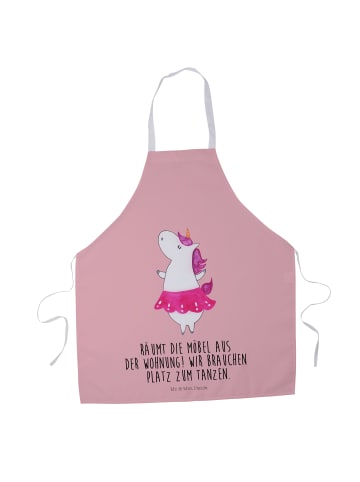 Mr. & Mrs. Panda Grillschürze Einhorn Ballerina mit Spruch in Rot Pastell