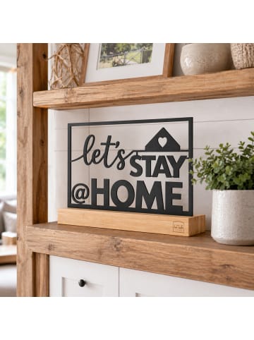 UNUS Deko Aufsteller Let’s Stay Home in Schwarz