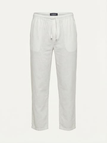 KOROSHI Herren lange joggerhosen in weiß