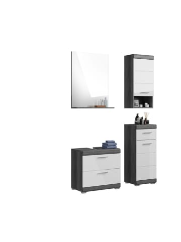 ebuy24 Badmöbelset Scout Weiß 112 x 34 cm
