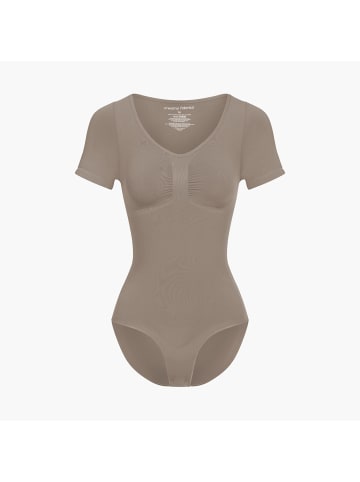 CFAB Figurformender Body mit Slip in Taupe