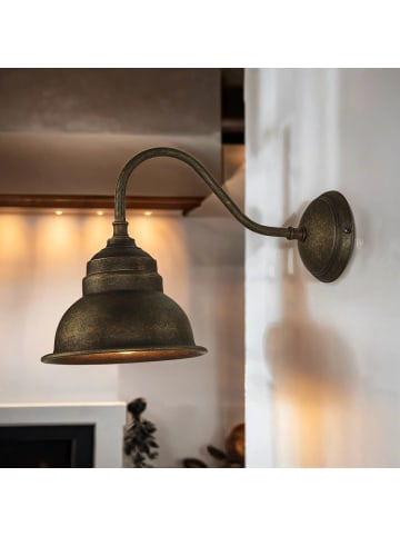 Licht-Erlebnisse Wandlampe (B)16 x (H)23 cm in Bronze Antik matt