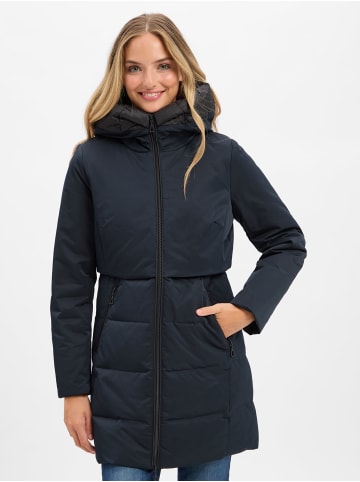 AMBER & JUNE Daunenmantel in marine