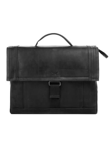 Sansibar Messenger echt Leder in schwarz