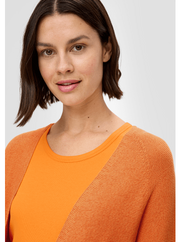 s.Oliver Strickjacke langarm in Orange