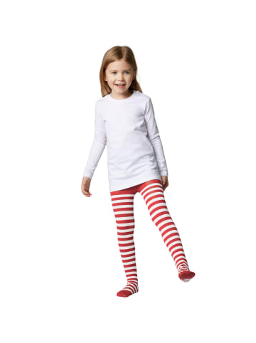 tectake Strapazierfähige Strumpfhose für Kinder, rot/weiß