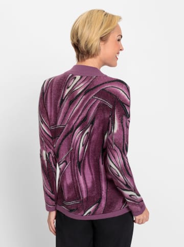 WITT WEIDEN Pullover in violett-marine-gemustert