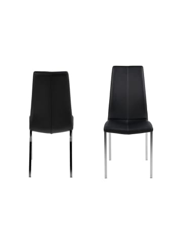 ebuy24 Esszimmerstuhl Amin Schwarz 4er Set