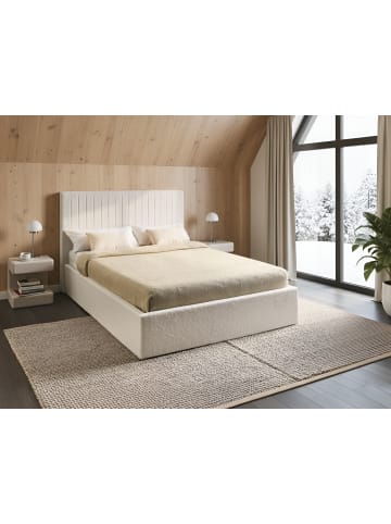 Beliani Doppelbett VION in Weiß - (W) 157 x (H) 110 x (L) 216 cm