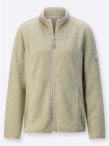 WITT WEIDEN Strick-Fleecejacke in schilf-meliert