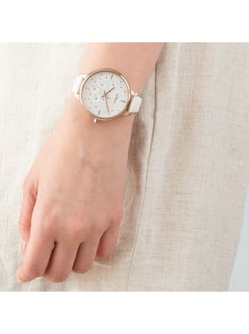 s.Oliver Armbanduhr Charming Time in weiß