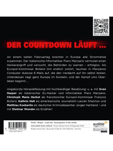 Random House Audio Blackout. Das ungekürzte Hörspiel