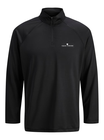 Jack & Jones Langarm-T-Shirt in Black Beauty