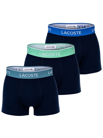 Lacoste Boxershort 3er Pack in Schwarz/Blau/Türkis