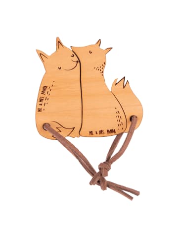 Mr. & Mrs. Panda Schlüsselanhänger Fuchs ZweiMenschkeit ohne Spruch in Braun