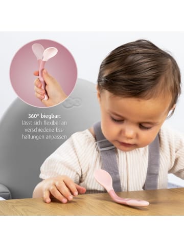 Reer Biegsames Lernbesteck rosa in Rosa ab 6 Monate