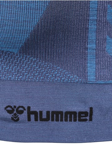 Hummel Hummel Top Hmlclea Yoga Damen Dehnbarem Atmungsaktiv Schnelltrocknend Nahtlosen in RIVIERA/INSIGNIA BLUE MELANGE