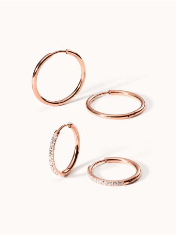 PURELEI 2tlg. Ohrring-Set Lovely Glitter in Rosegold