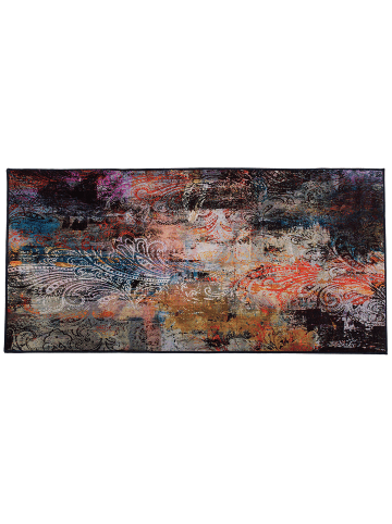 Beliani Kurzflor MARDIN in Bunt/Lila/Blau - (W) 80 x (H) 0.5 x (L) 150 cm