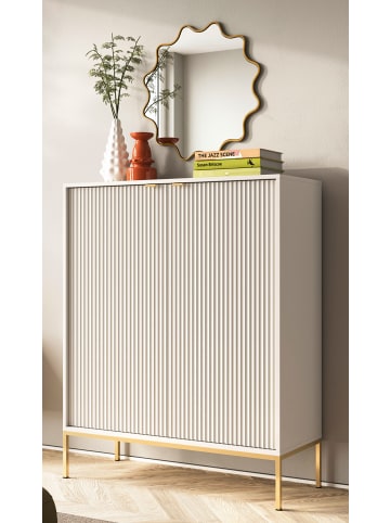 Feldmann-Wohnen Highboard Nova Kaschmir / gold 104 / 39 / 125cm