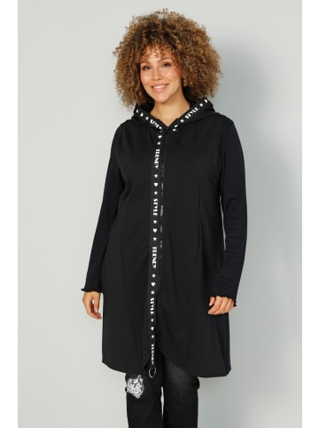 MIAMODA Sweatjacke in schwarz