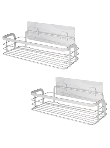 bremermann 2-er-Set Ablagekorb 15 x 12,5 x 26 cm in Edelstahl