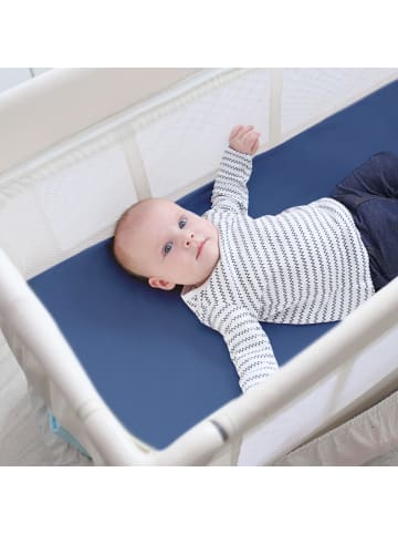 roba Faltbare Reisebettmatratze 60 x 120 cm – blau mit Tragetasche